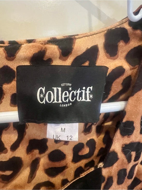 Collectif Dresses & Skirts - Collectif Leopard Print Dress - Brown & Black